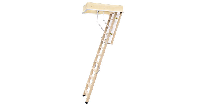 Escaliers escamotables en bois pour toiture
